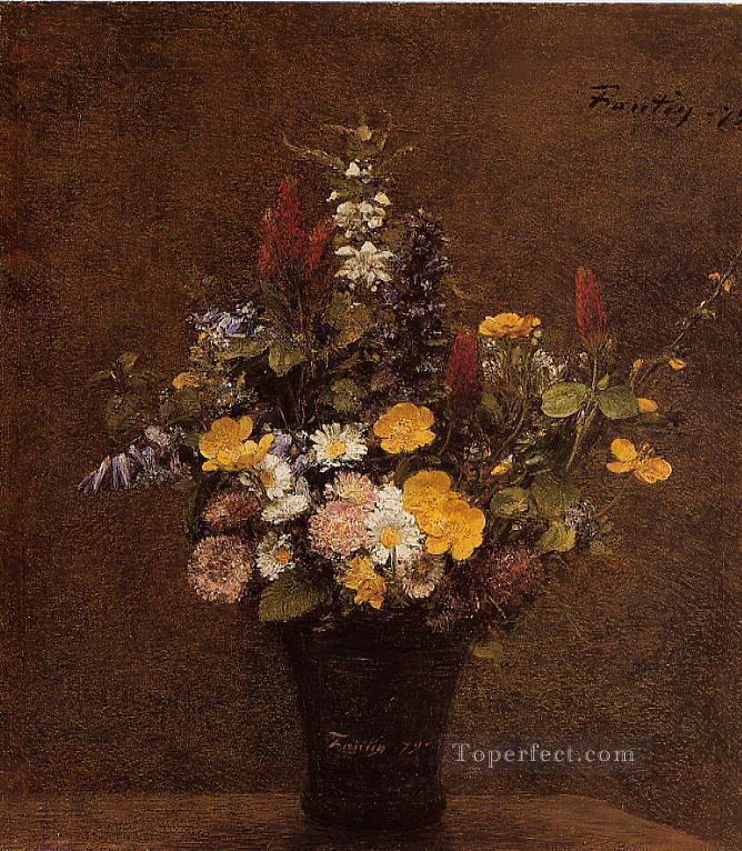 Flores silvestres pintor de flores Henri Fantin Latour Pintura al óleo